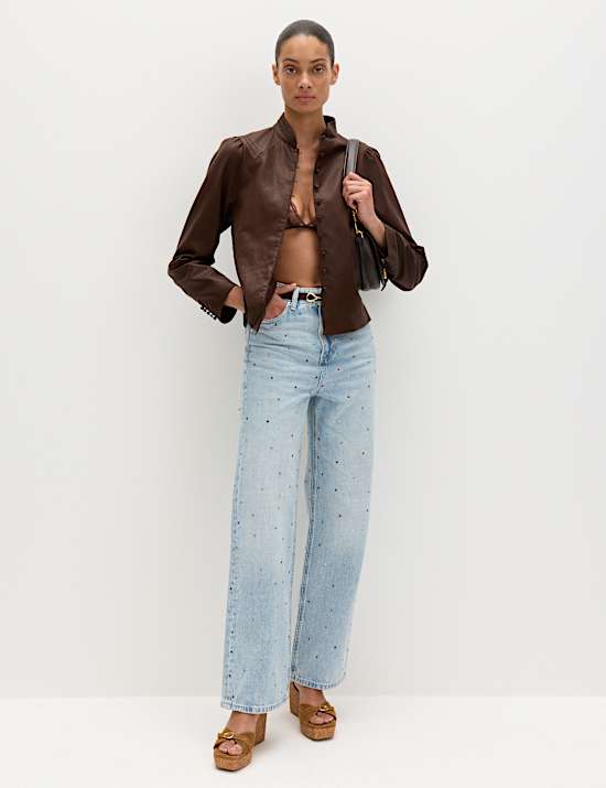 Faux Leather Jacket