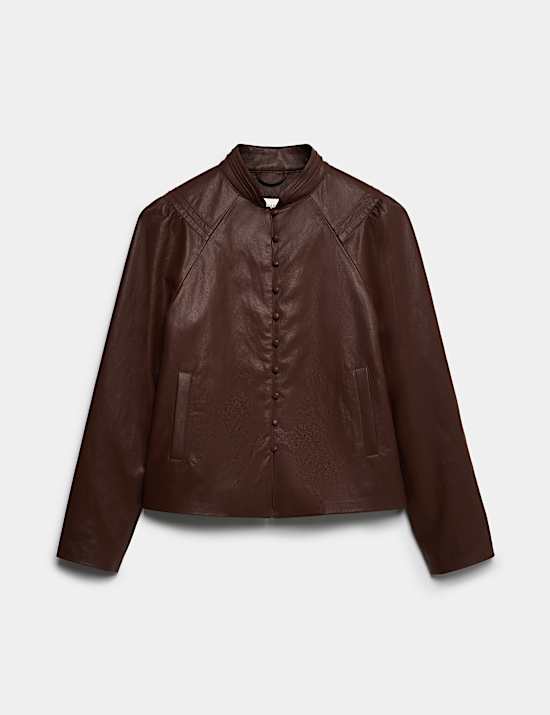 Faux Leather Jacket