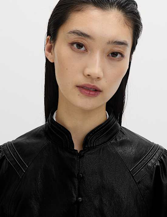 Faux Leather Victorian Style Jacket