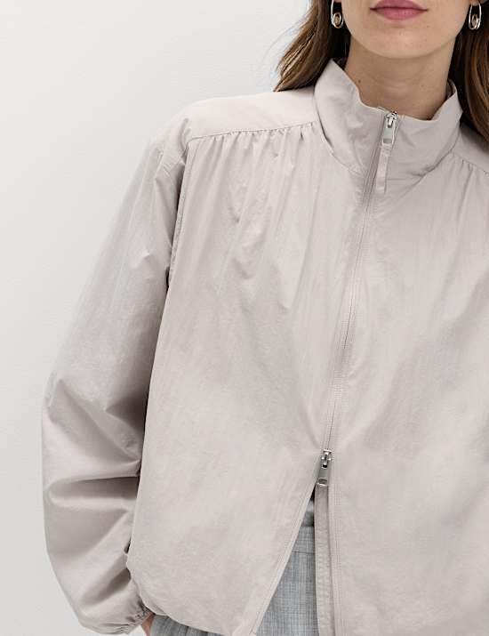 Stormwear&trade; Lightweight Funnel Neck Gathered Jacket