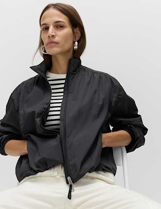 Stormwear&trade; Lightweight Funnel Neck Gathered Jacket