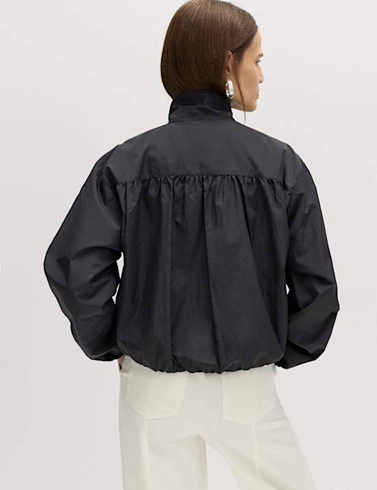 Stormwear&trade; Lightweight Funnel Neck Gathered Jacket