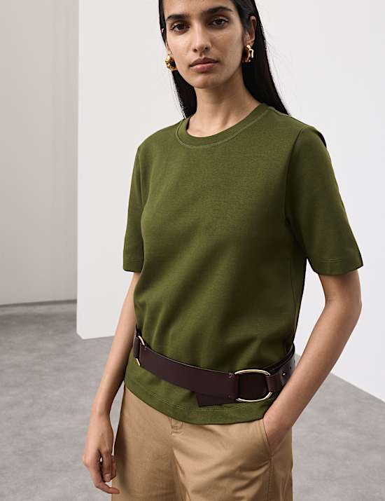 חולצת טי פרמיום מבד עשיר בכותנה