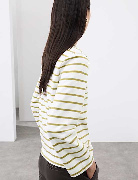 Cotton Rich Striped Top