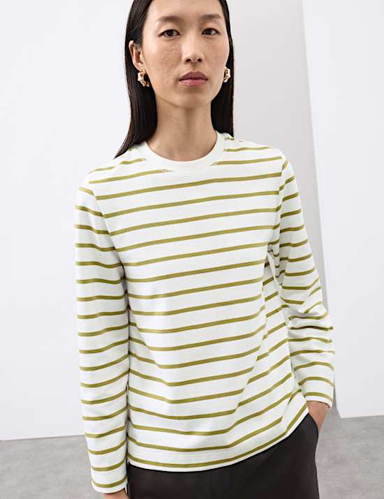 Cotton Rich Striped Top