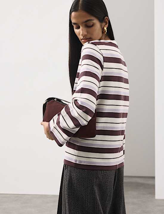 Cotton Rich Striped Top