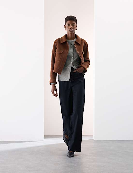 Jersey Button Through Top