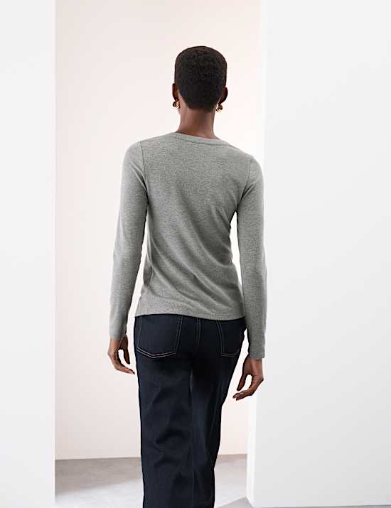 Jersey Button Through Top