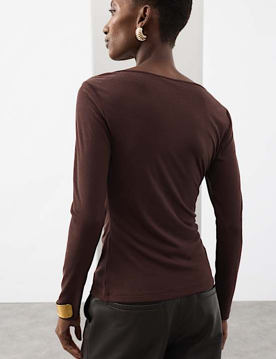 Modal Rich Draped Top