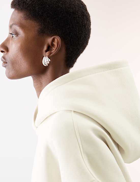 Bequemer Hoodie aus Baumwollmischgewebe