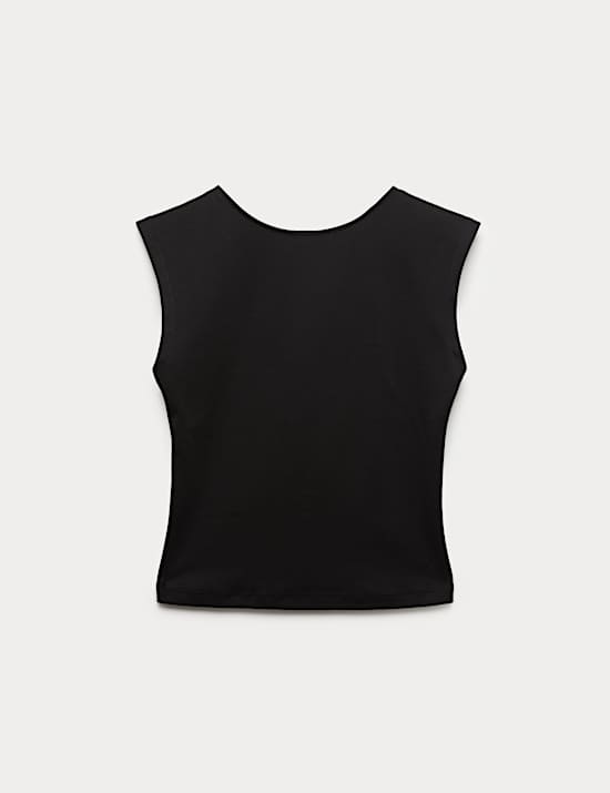 Cotton Rich Open Back Vest Top