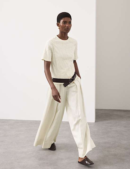 Pure Cotton Embroidered T-Shirt