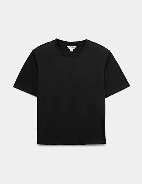 T-shirt 100 % coton aux &eacute;paules rembourr&eacute;es