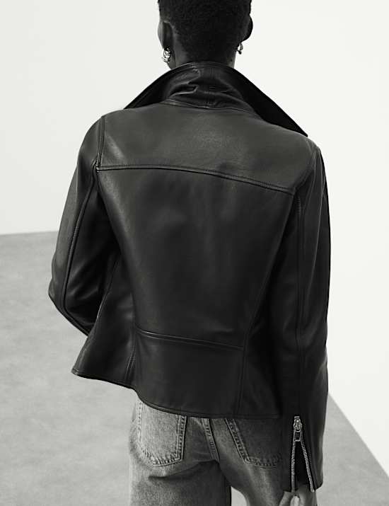 Motorkářská kožená bunda