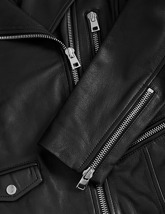 Motorkářská kožená bunda