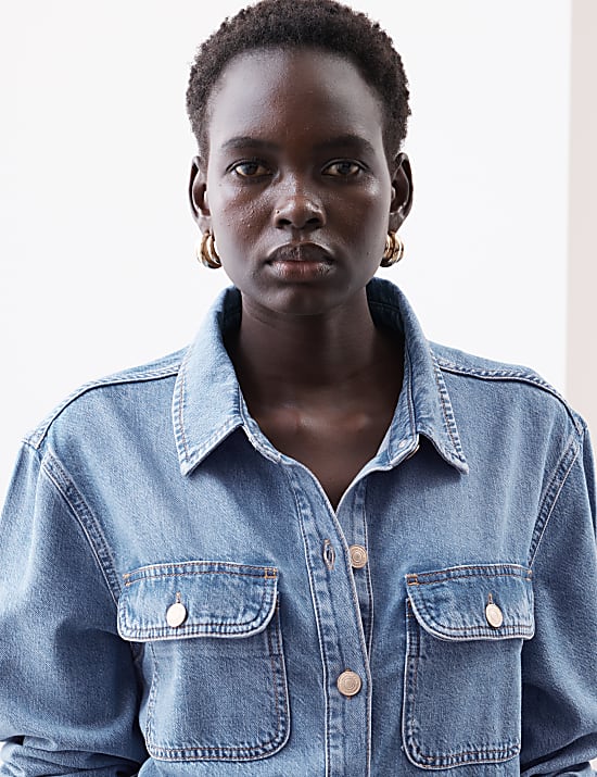 Lyocell Denim Relaxed Shirt