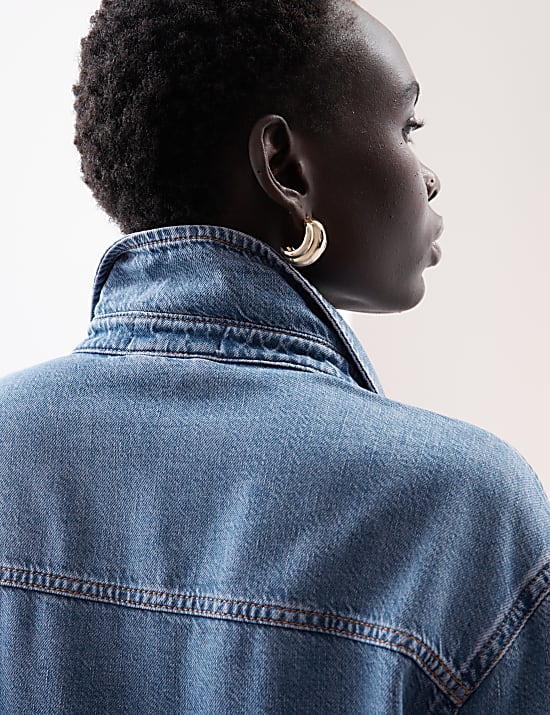 Lyocell Denim Relaxed Shirt