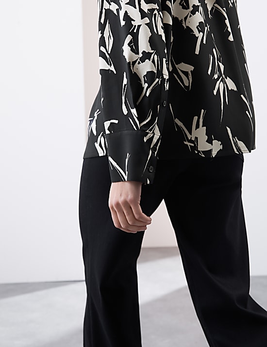 Geometric Collared Shirt