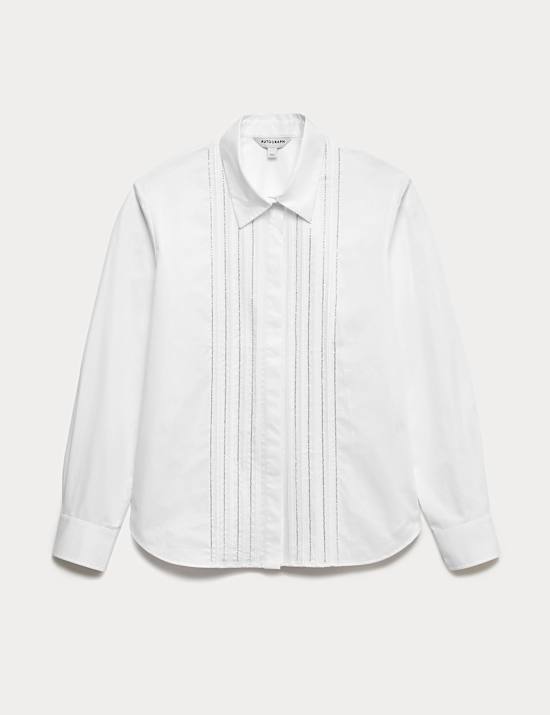 Chemise 100 % coton avec ornements