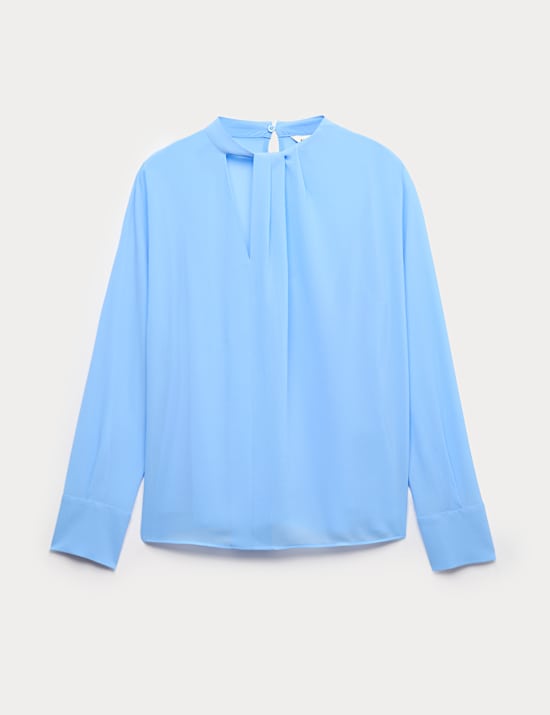 Chiffon Cutwork Detail Blouse