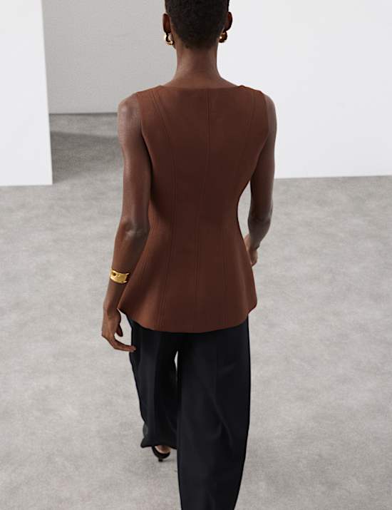 Fitted Waistcoat With Wool