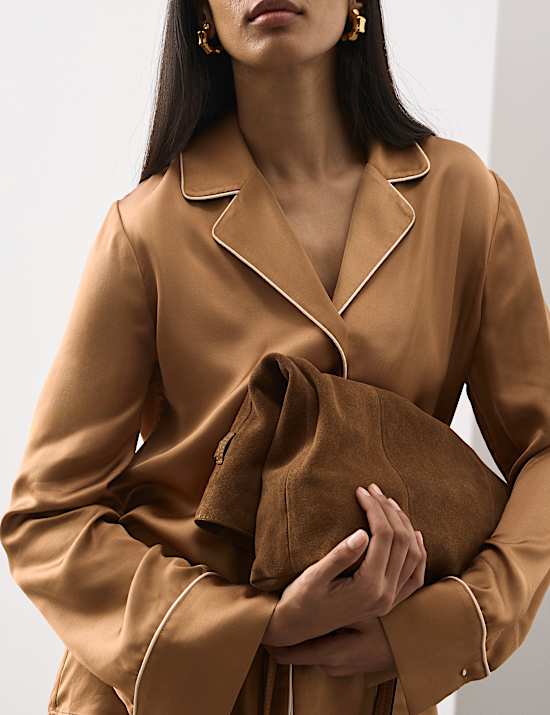 Modal Blend Revere Collared Shirt