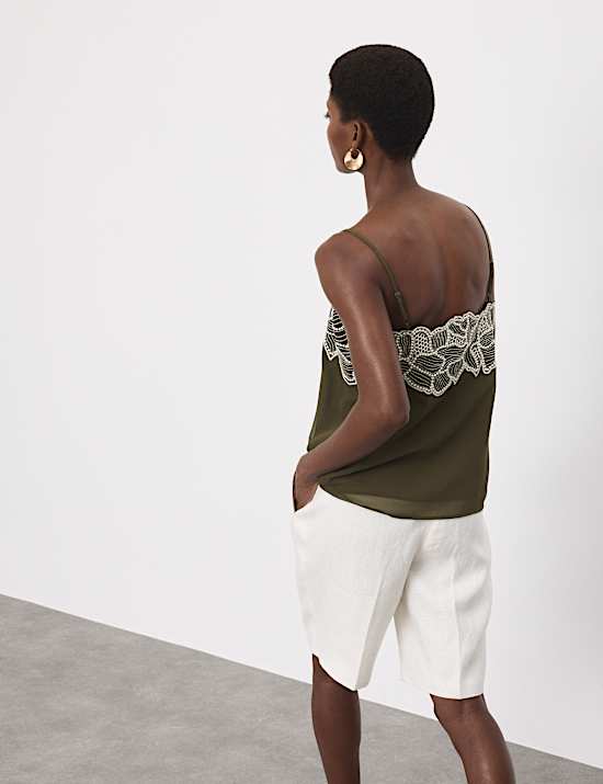 Floral Embroidered Cami Top