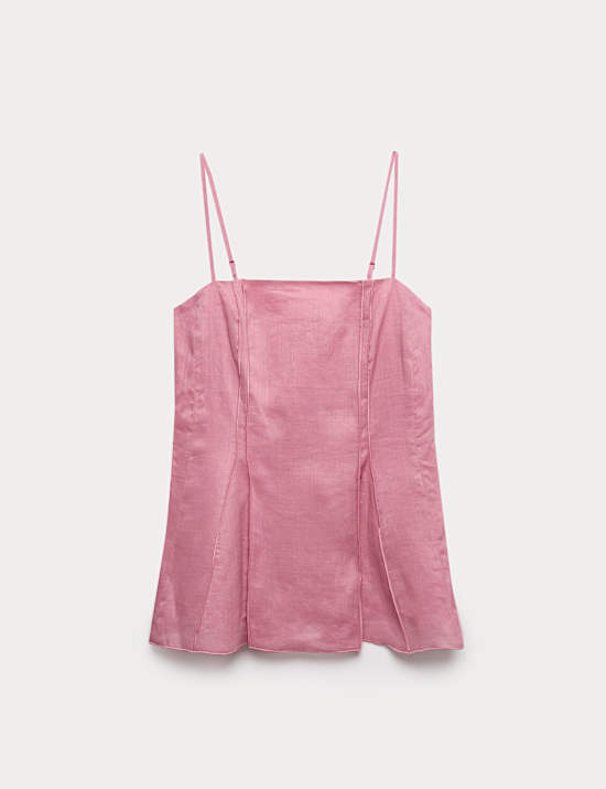 Pure Ramie Godet Cami Top