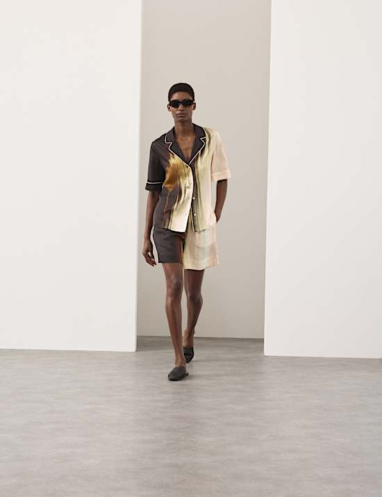 Chemise baln&eacute;aire imprim&eacute;e