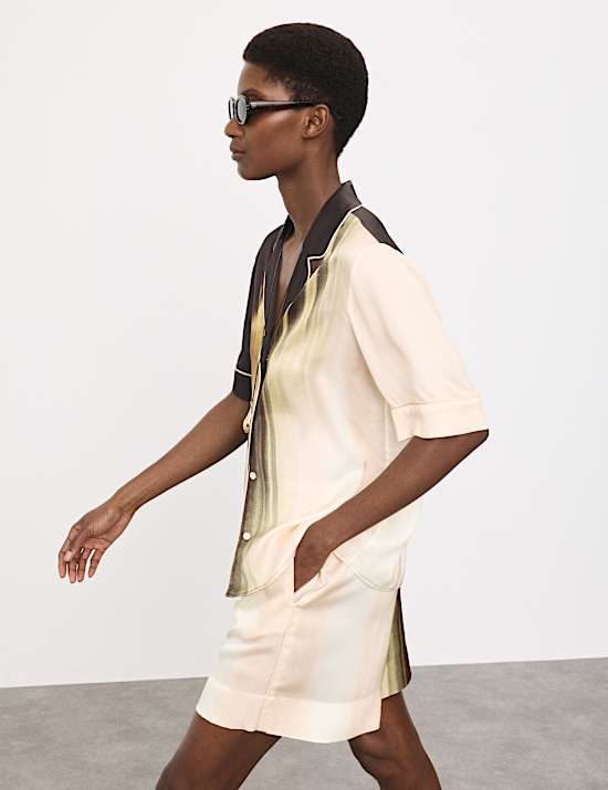 Chemise baln&eacute;aire imprim&eacute;e