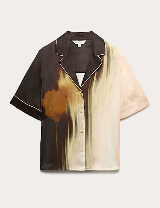 Chemise baln&eacute;aire imprim&eacute;e