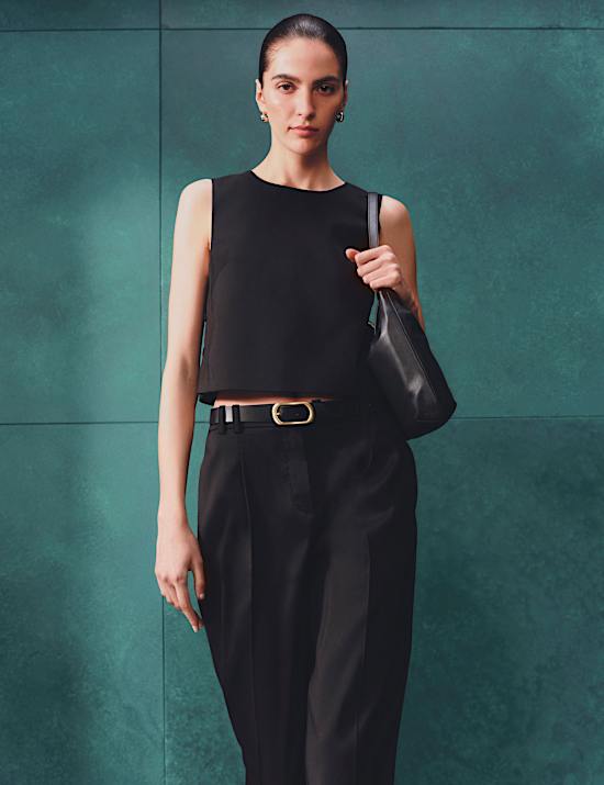 Lyocell Rich Tailored Shell Top