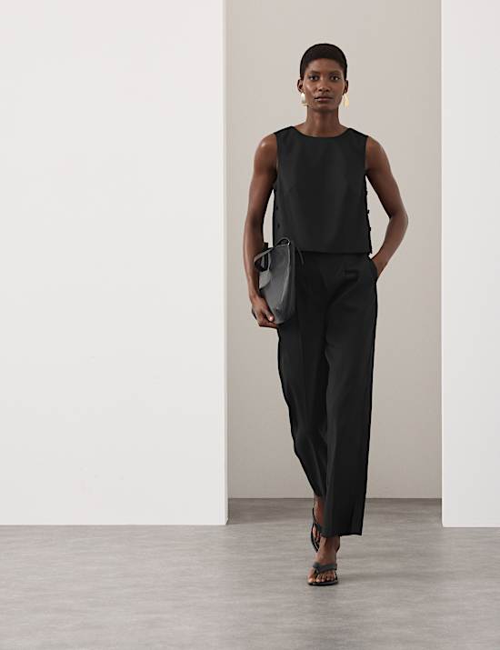 Lyocell Rich Tailored Shell Top