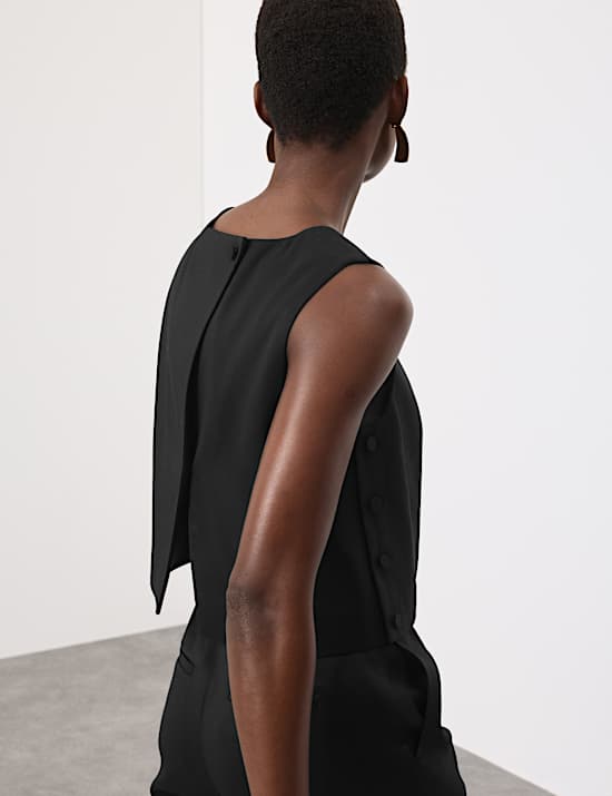 Lyocell Rich Tailored Shell Top