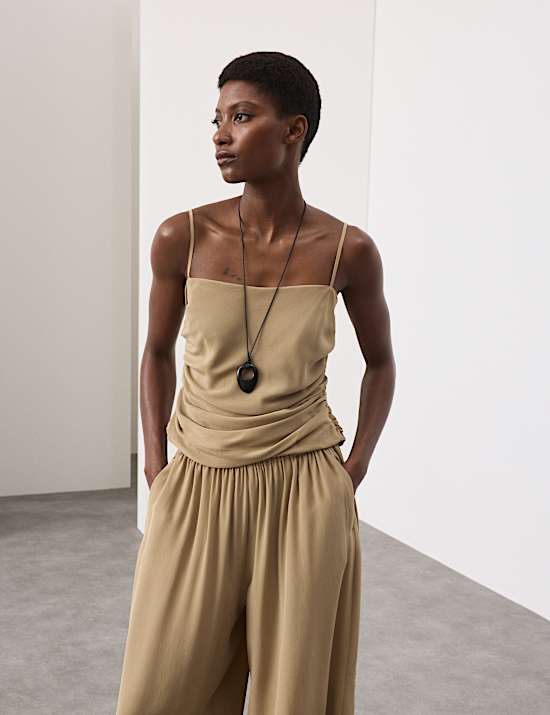 Pure Silk Balloon Cami Top