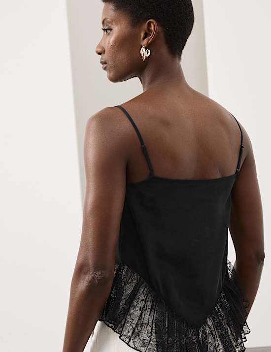 Pure Silk Lace Cami Top