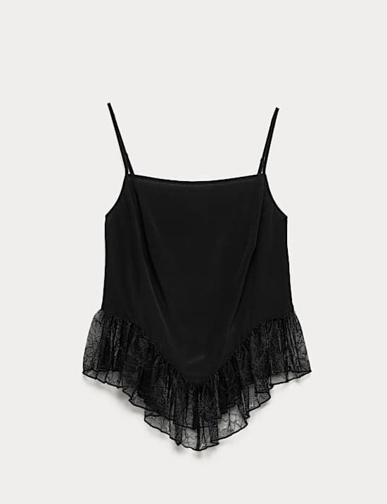 Pure Silk Lace Cami Top