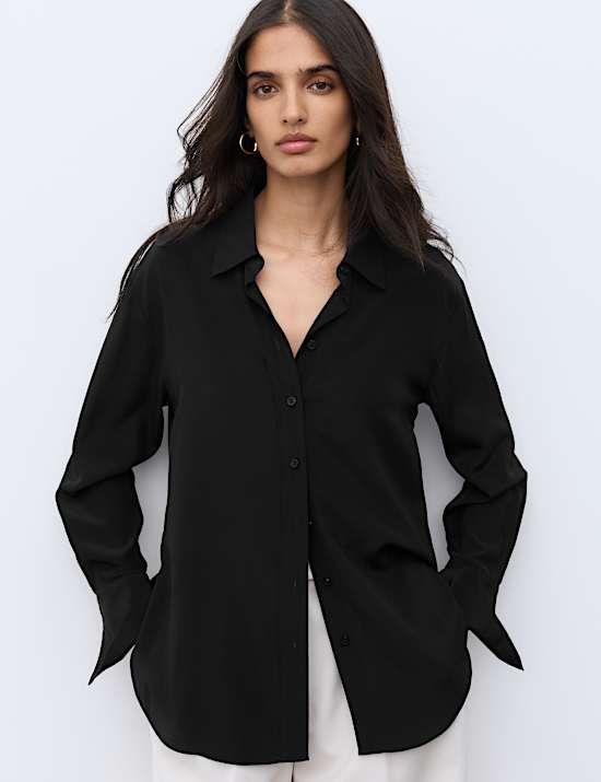 Pure Silk Stripe Shirt