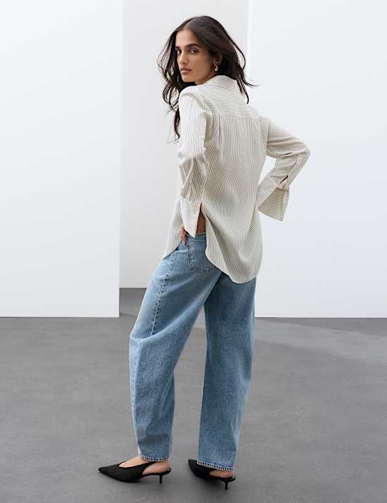 Pure Silk Stripe Shirt