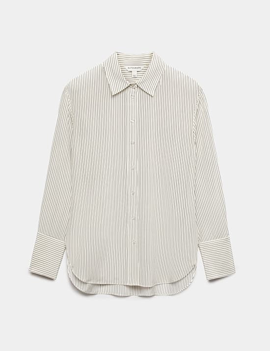 Pure Silk Stripe Shirt