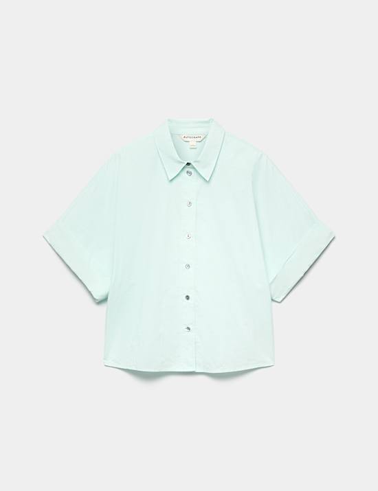 Pure Cotton Collared Shirt