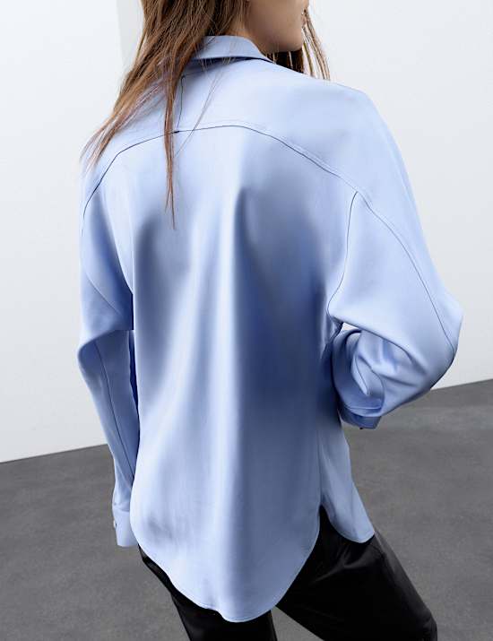 Satin Collared Shirt
