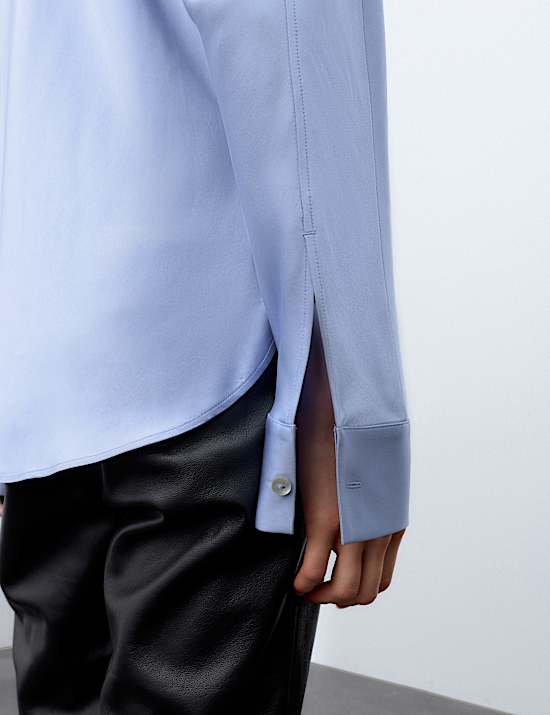 Satin Collared Shirt