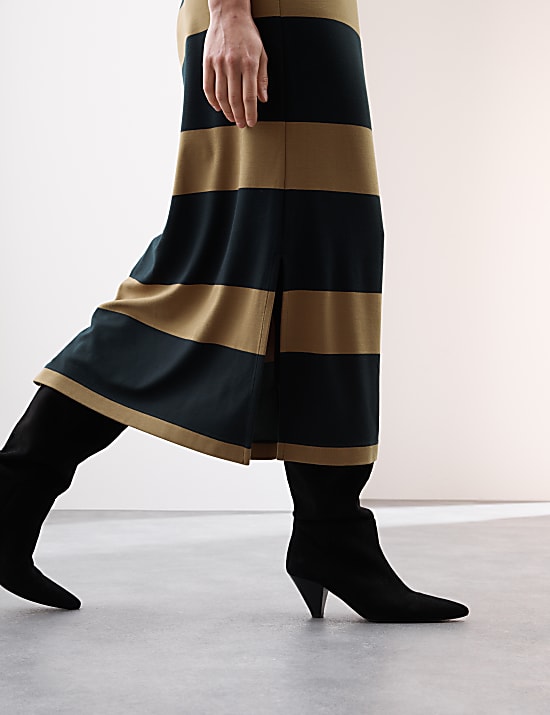 Striped Midi Shirt Dress