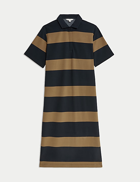 Striped Midi Shirt Dress