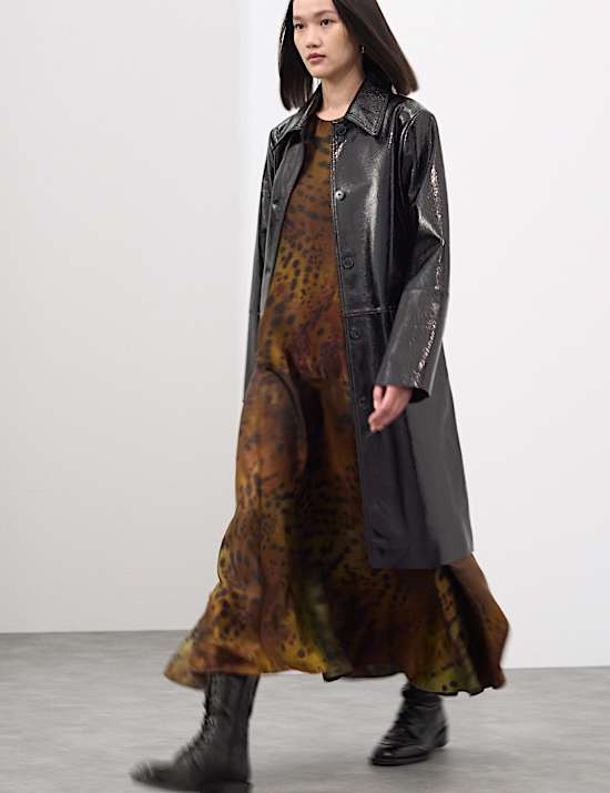 Animal Print Midaxi Column Dress