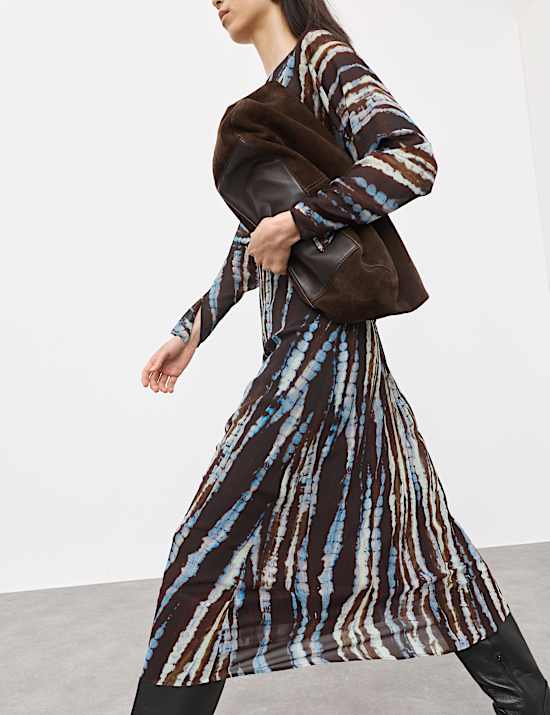 Chifon Printed Midaxi Column Dress