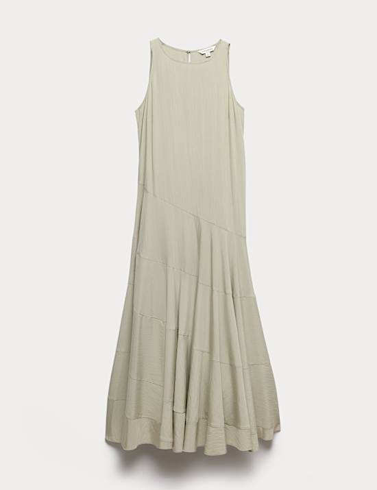 Midaxi-Skaterkleid mit rundum Tellerrock-Saum