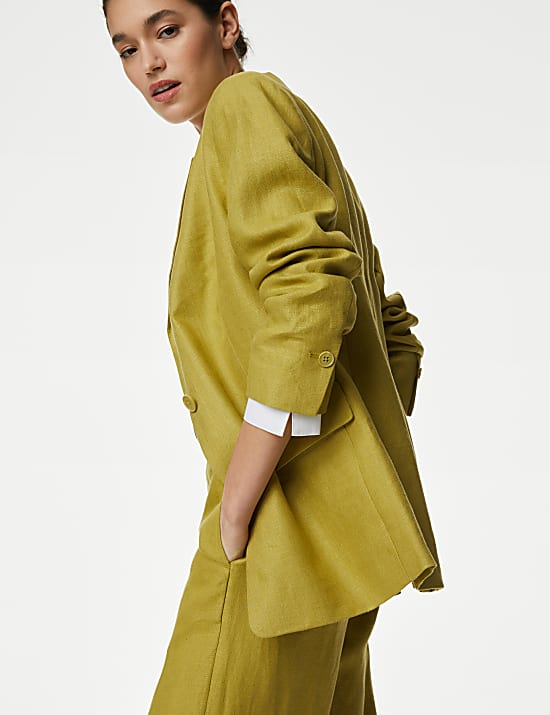 Pure Irish Linen Single Breasted Blazer