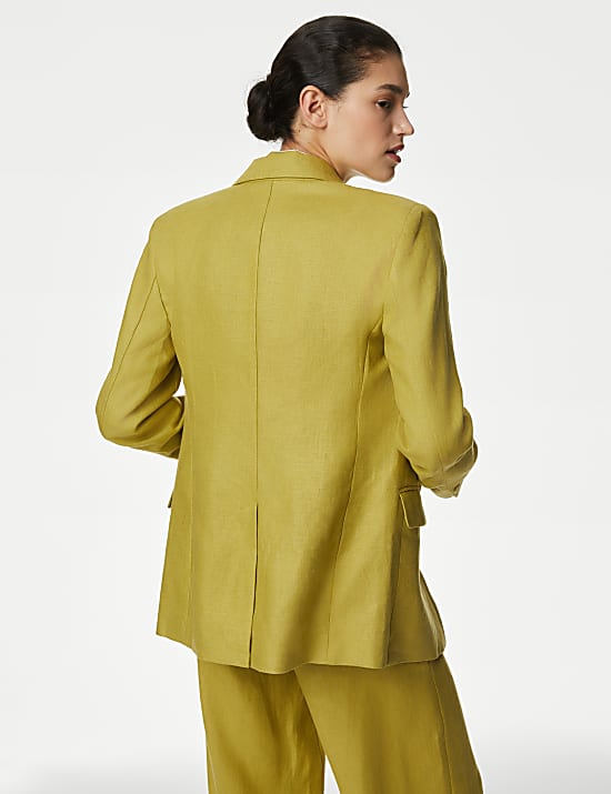 Pure Irish Linen Single Breasted Blazer